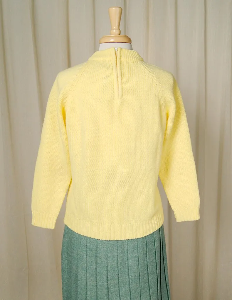 1960s Chunky Yellow Pullover