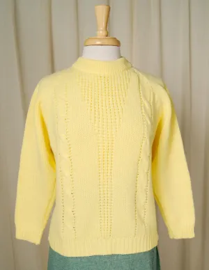 1960s Chunky Yellow Pullover