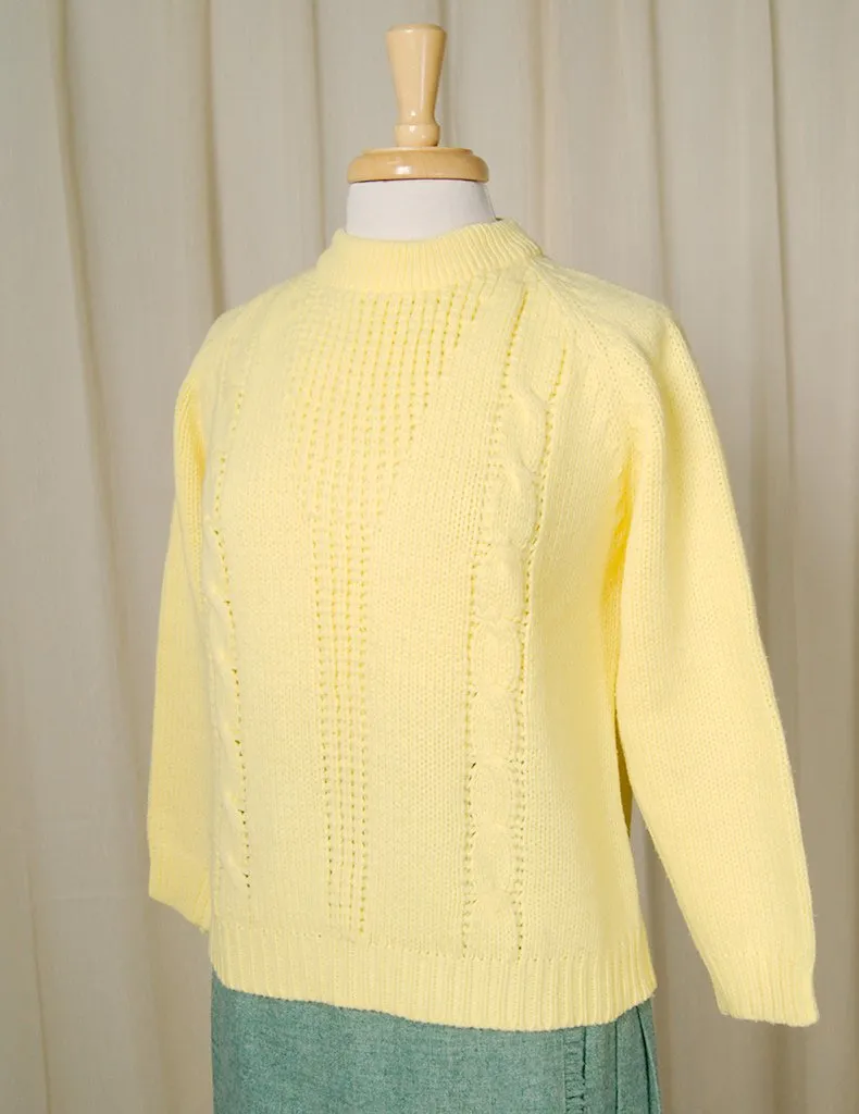 1960s Chunky Yellow Pullover