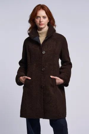 8205 Reversible shearling coat