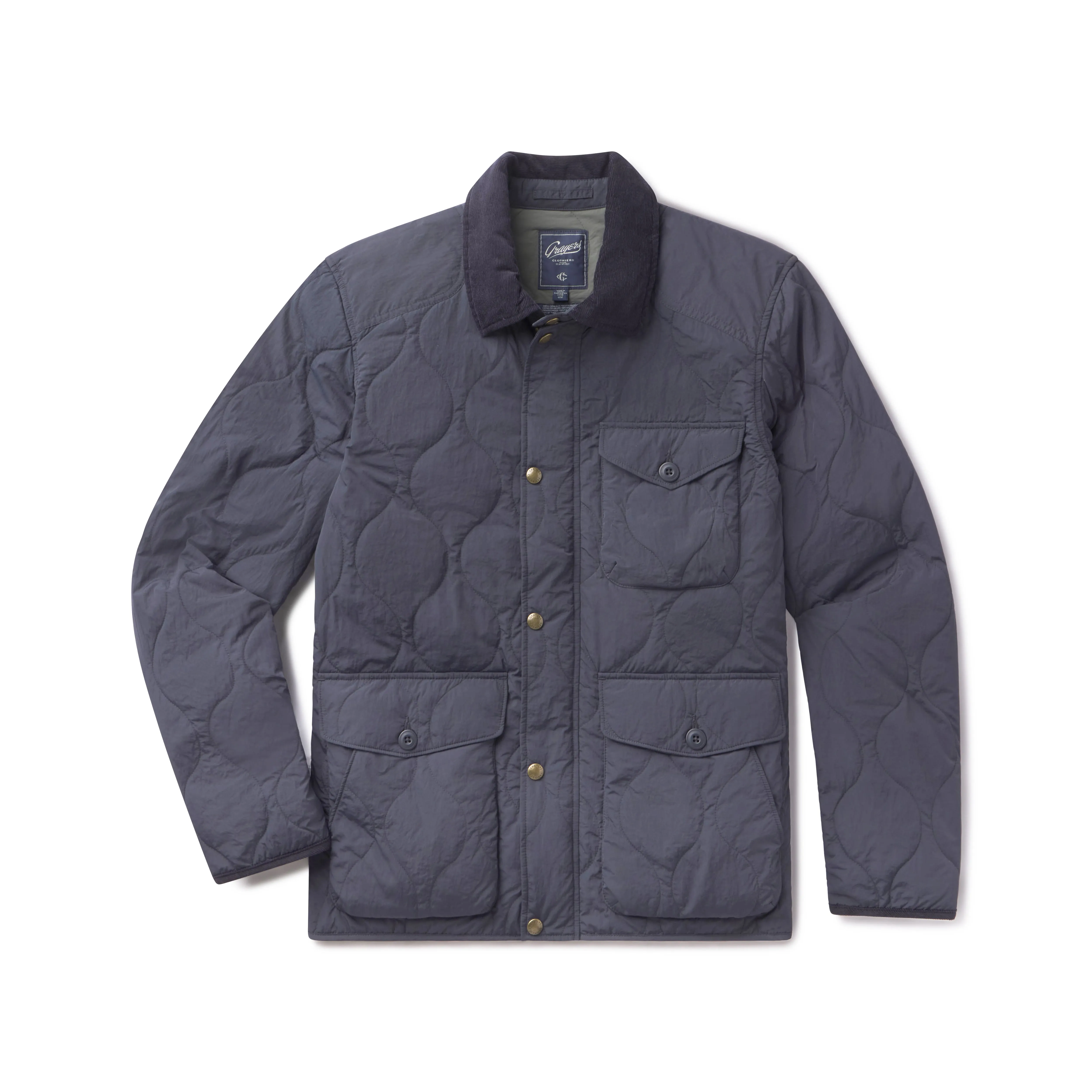 Andrew Lightweight Quilted Jacket - Navy