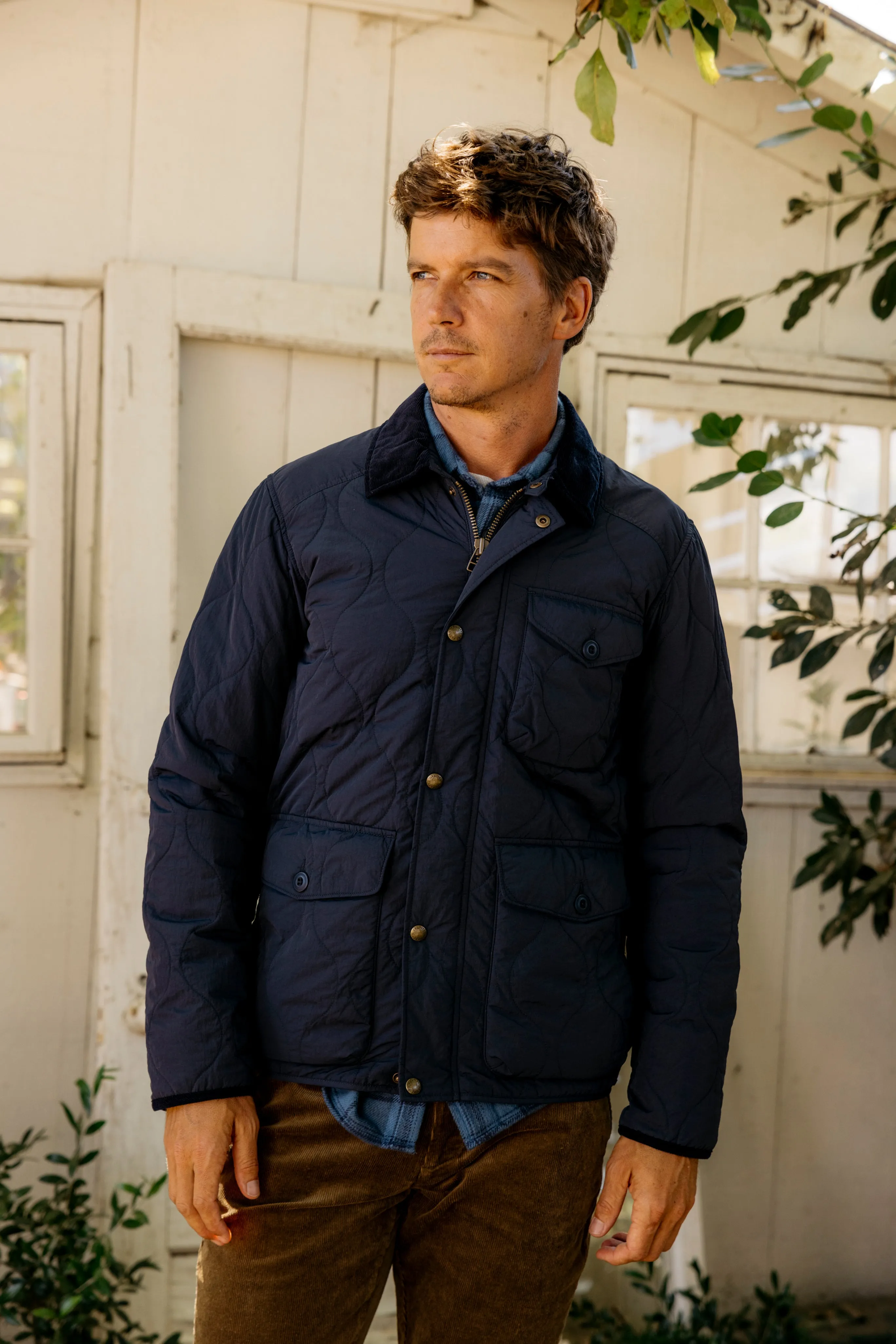 Andrew Lightweight Quilted Jacket - Navy