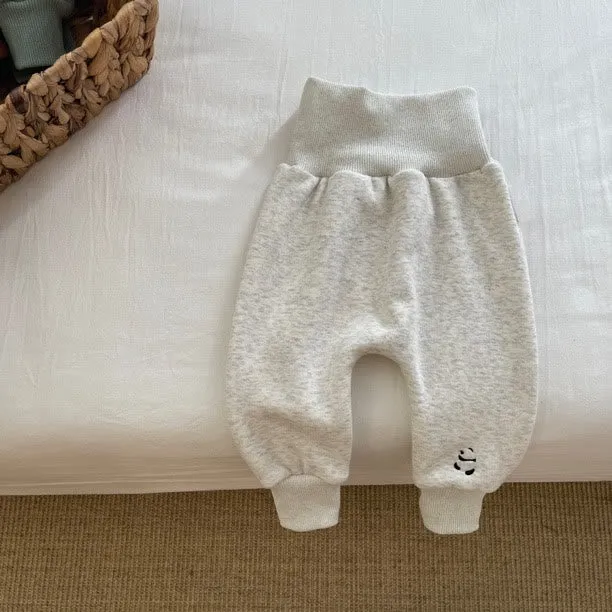 Baby Embroidered Fleece Lined Warm Pants