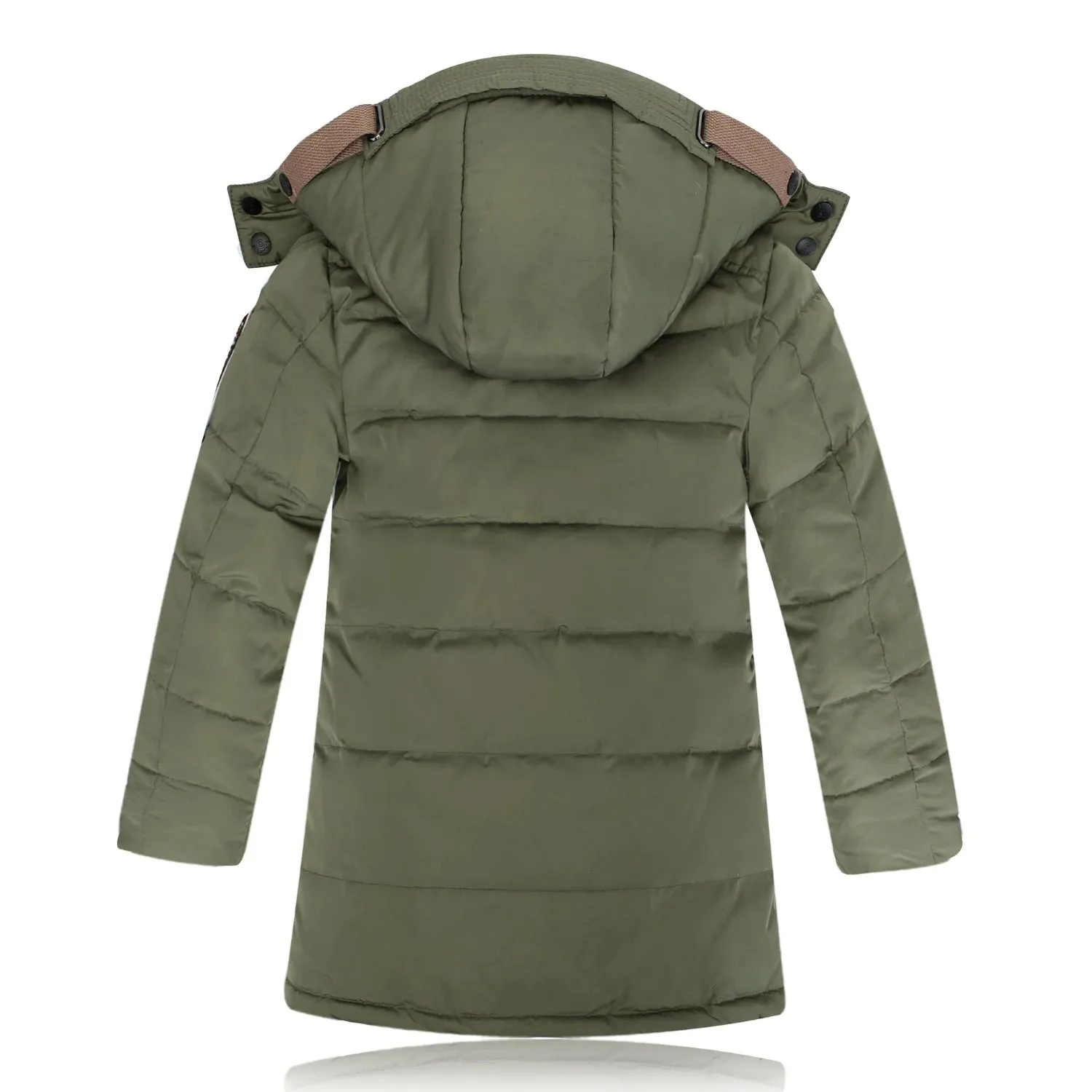 Big Boy's Thick, Cozy, Hooded Winter Duck-Down Jacket