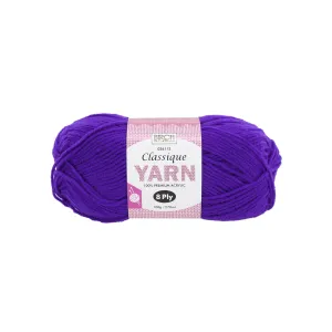 Birch Creative Classique Knitting Yarn - Purple 100g*