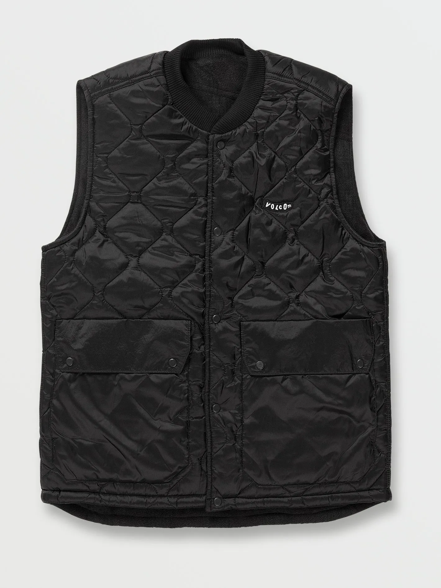 Bowered Reversible Vest - Black