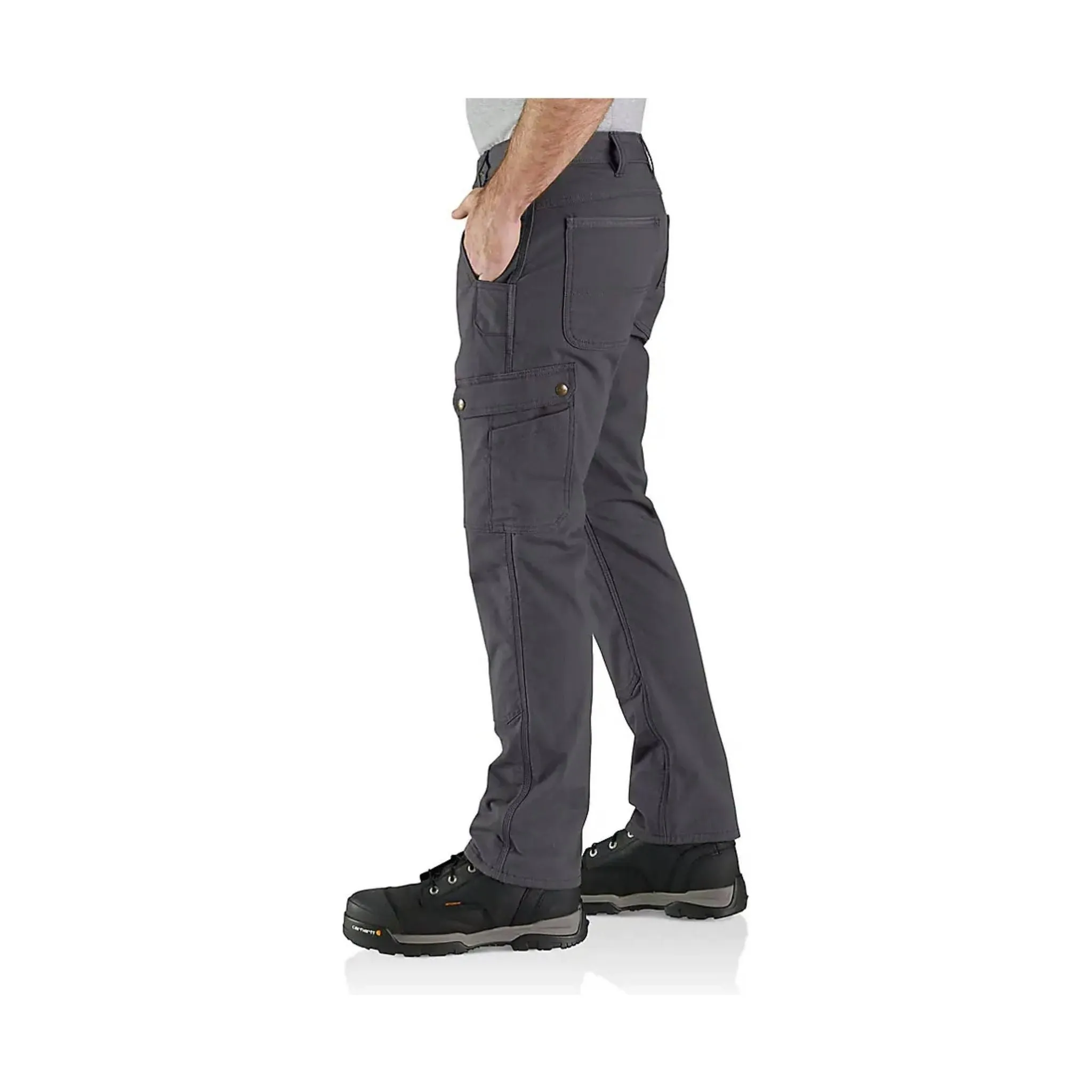 Carhartt Men's Rugged Flex Relaxed Fit Ripstop Cargo Fleece Lined Work Pant - Shadow