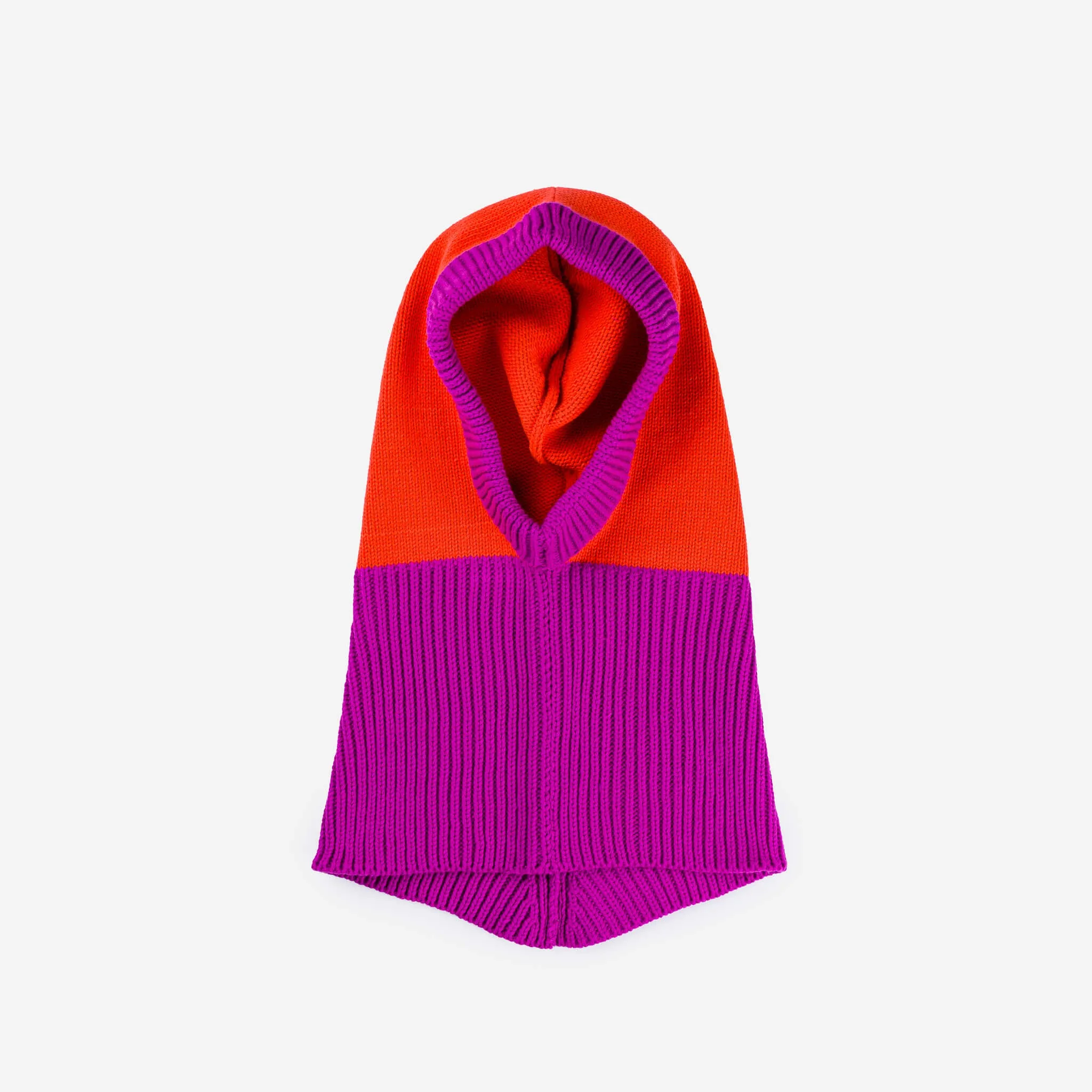 Colorblock Knit Hood