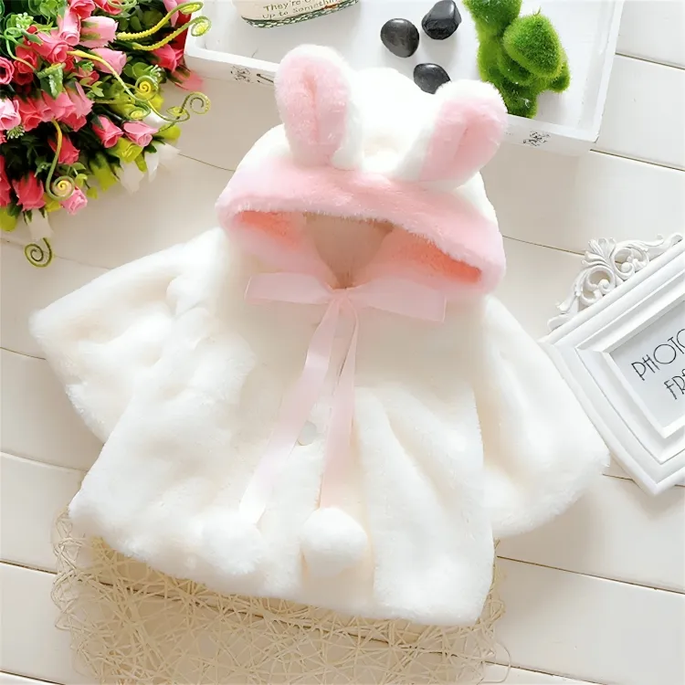 Cute Bunny Wool Fleece Sweater Jacket