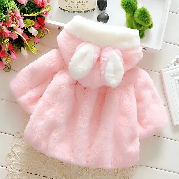 Cute Bunny Wool Fleece Sweater Jacket