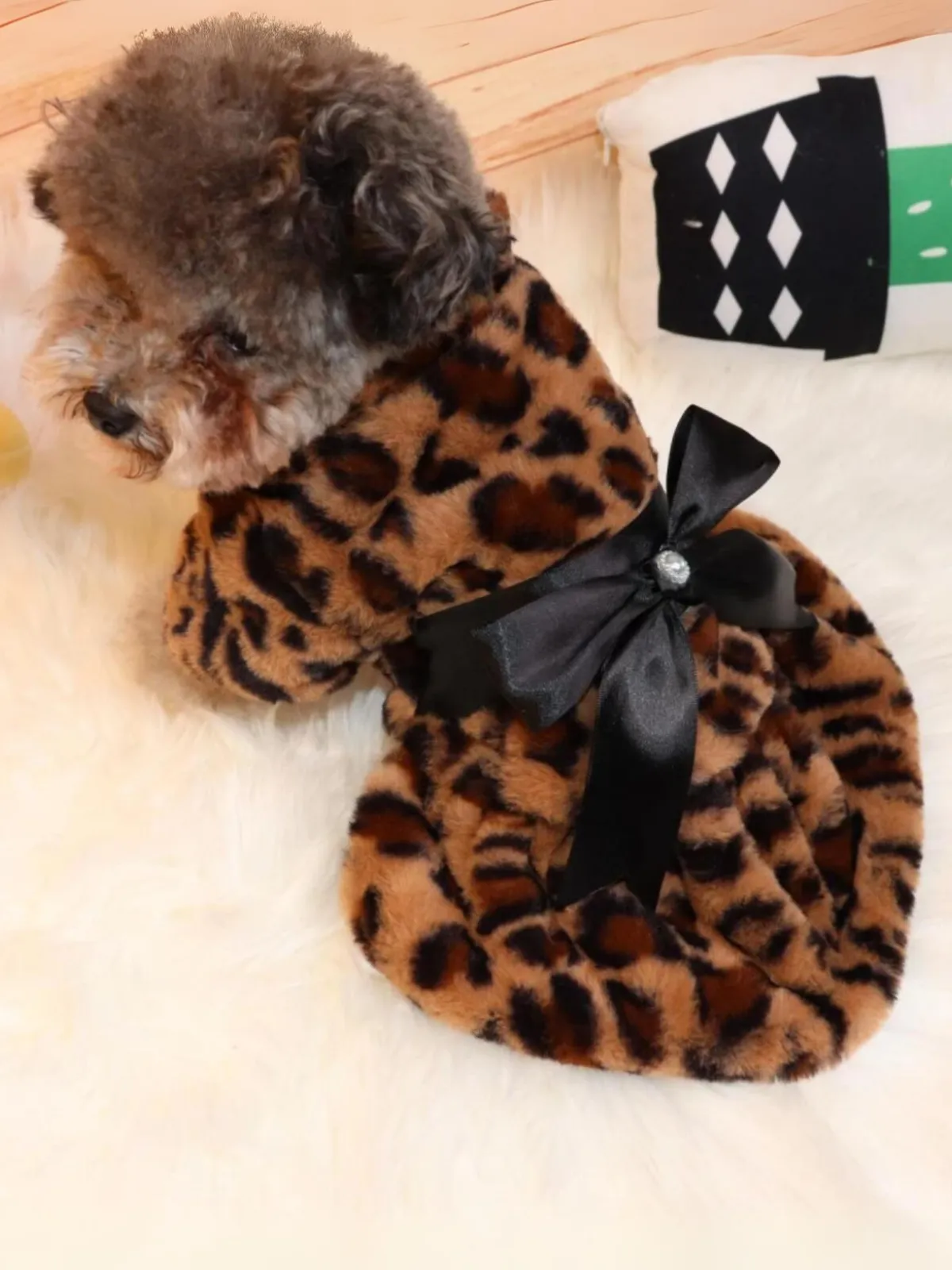 Fleece Pet Dresses with Elegant Bowknots