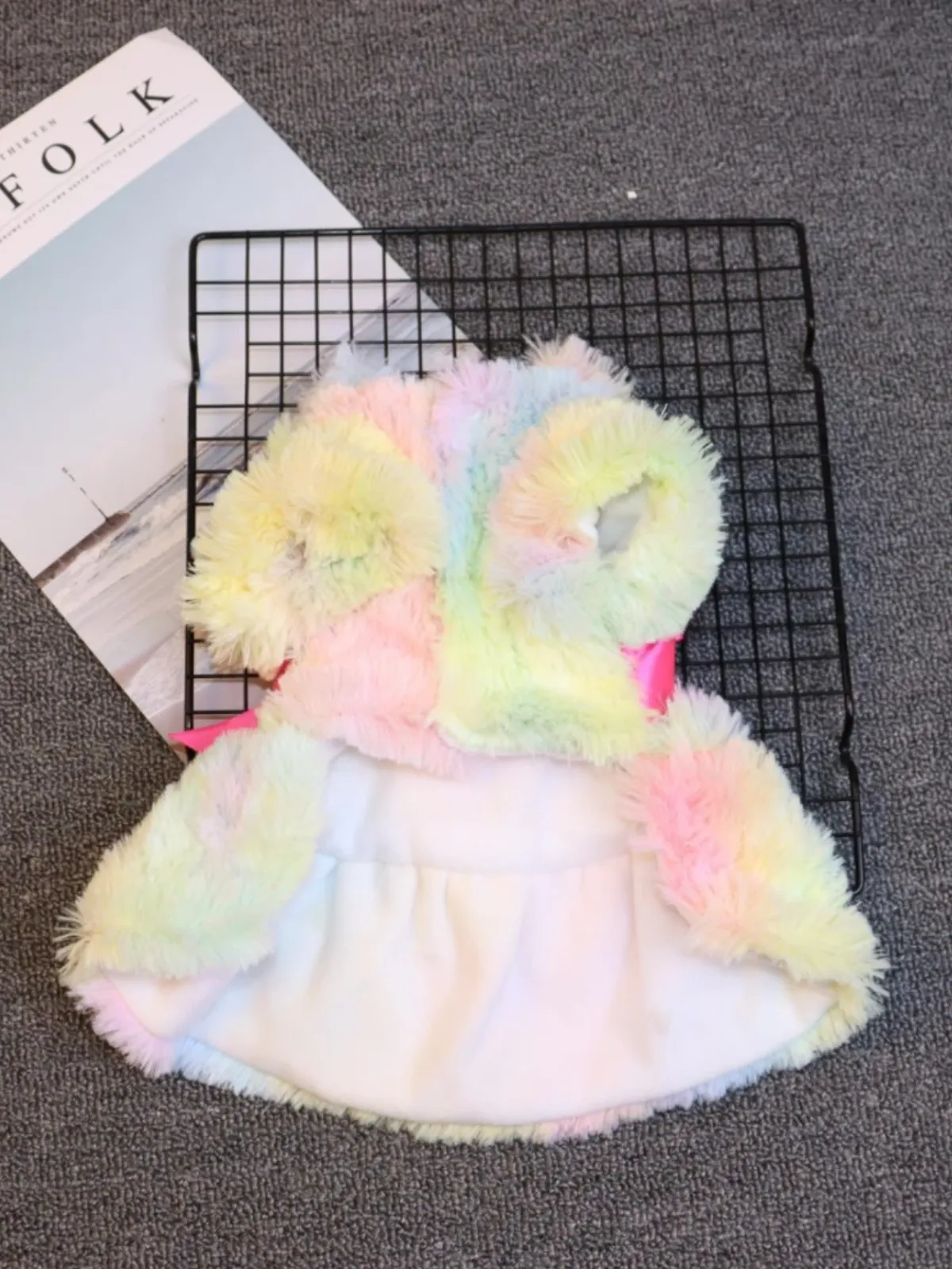 Fleece Pet Dresses with Elegant Bowknots