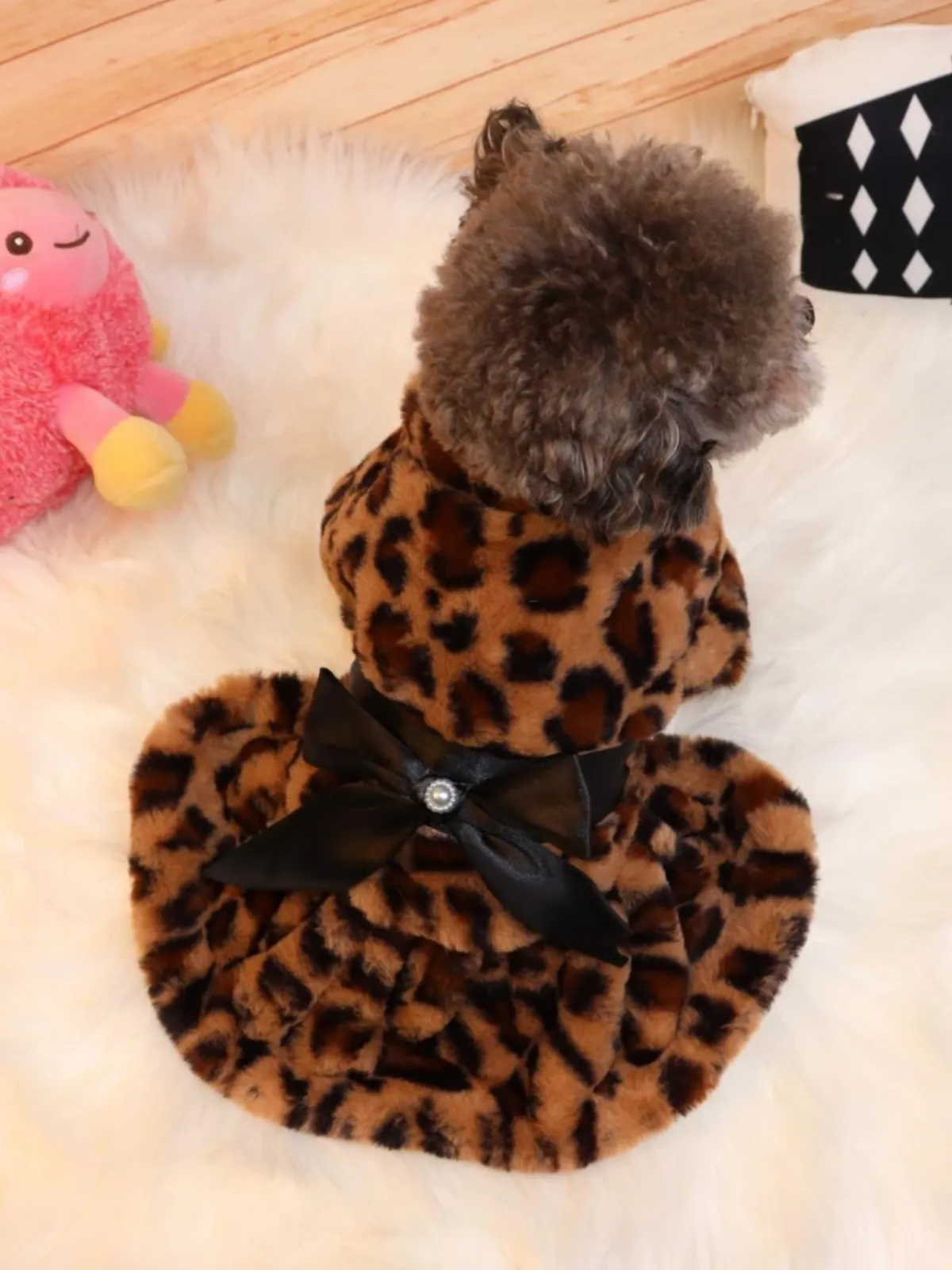 Fleece Pet Dresses with Elegant Bowknots