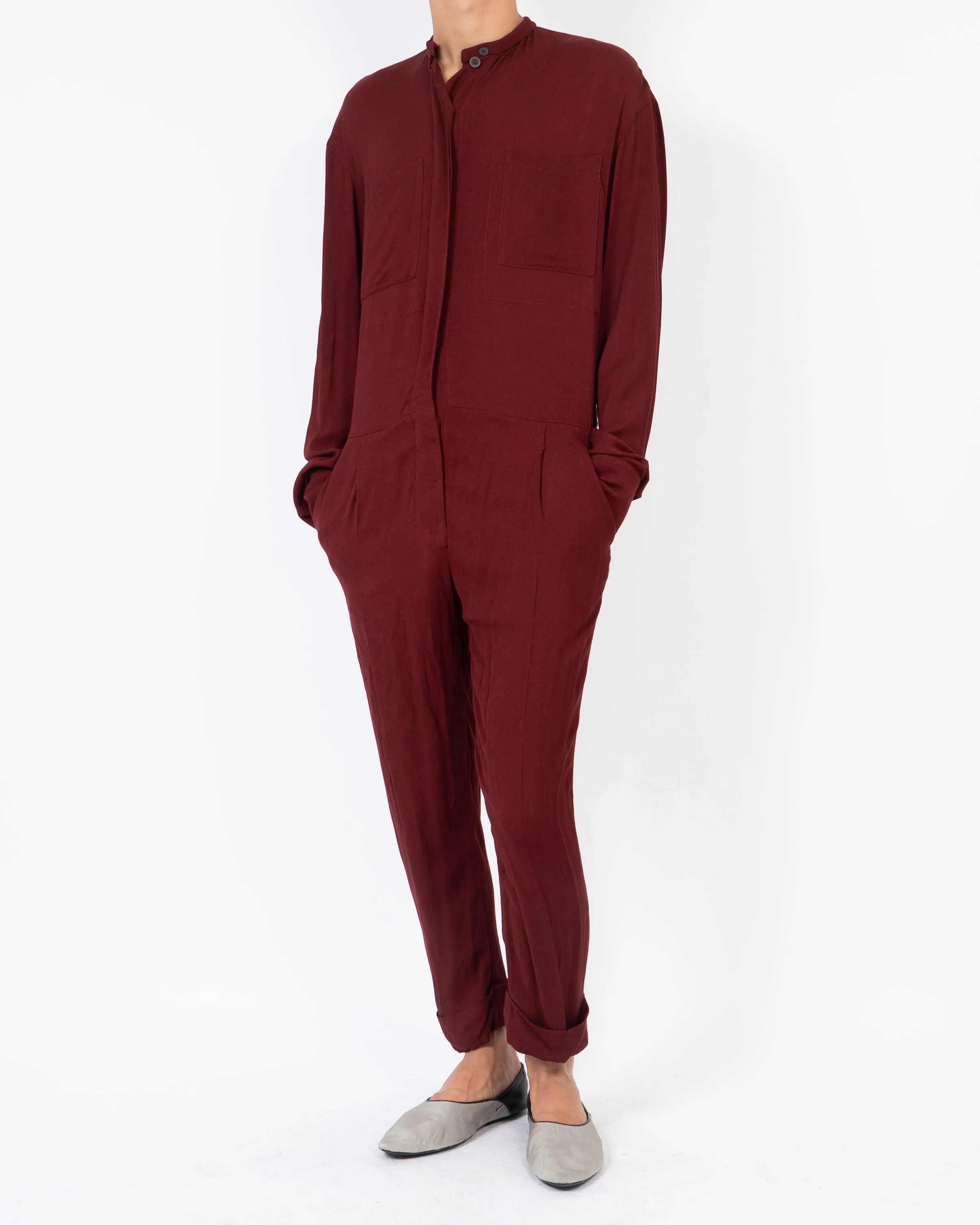 FW17 Burgundy Durero Jumpsuit