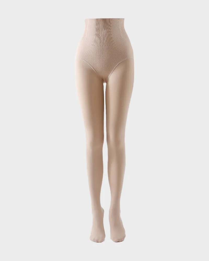 High Wasit Sculpting Fleece Lined Tights