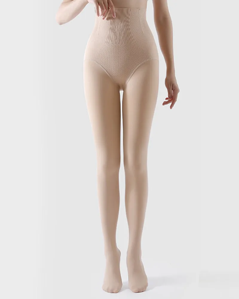 High Wasit Sculpting Fleece Lined Tights