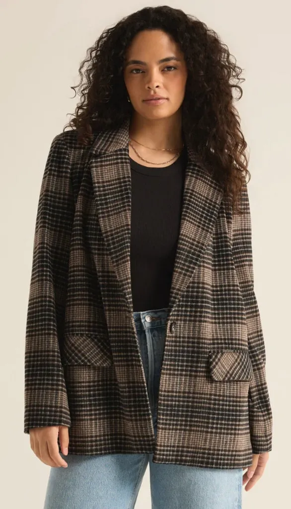 Kingston Relaxed Plaid Blazer