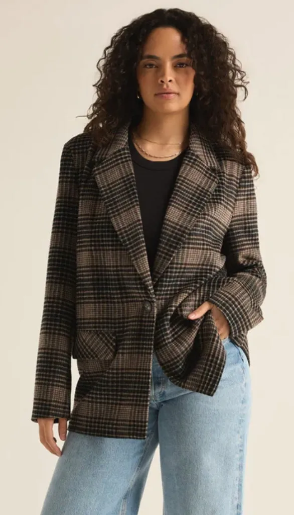 Kingston Relaxed Plaid Blazer