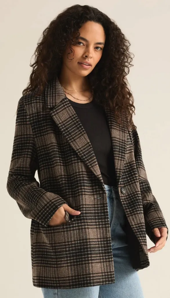 Kingston Relaxed Plaid Blazer