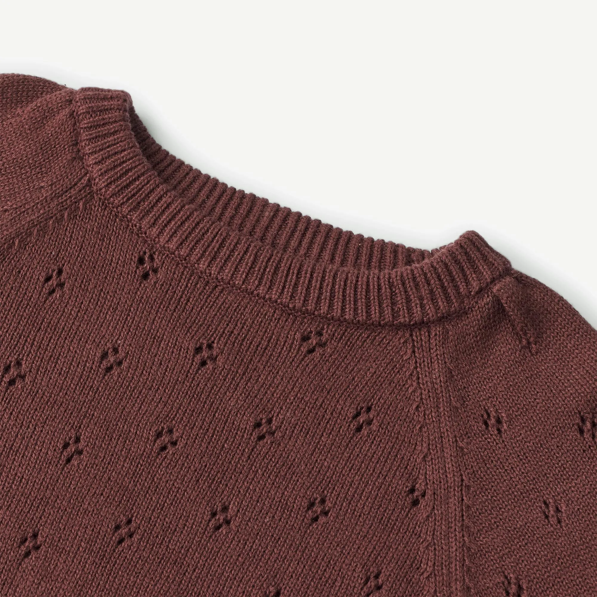 Knit Pullover Mira - aubergine