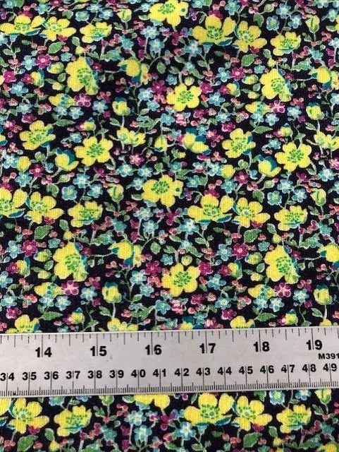 Liberty Lindford Fleece Fabric - John (yellow)- LF03335256A