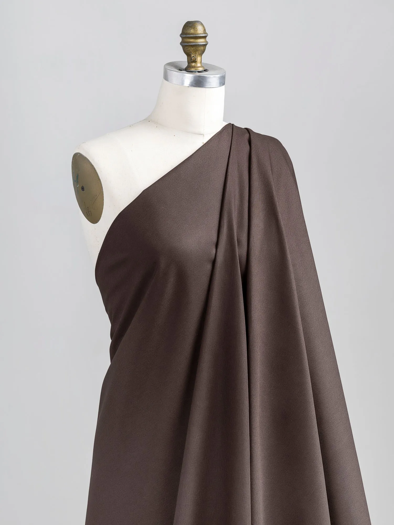 Lightweight Silky Cotton Poplin - Chocolate