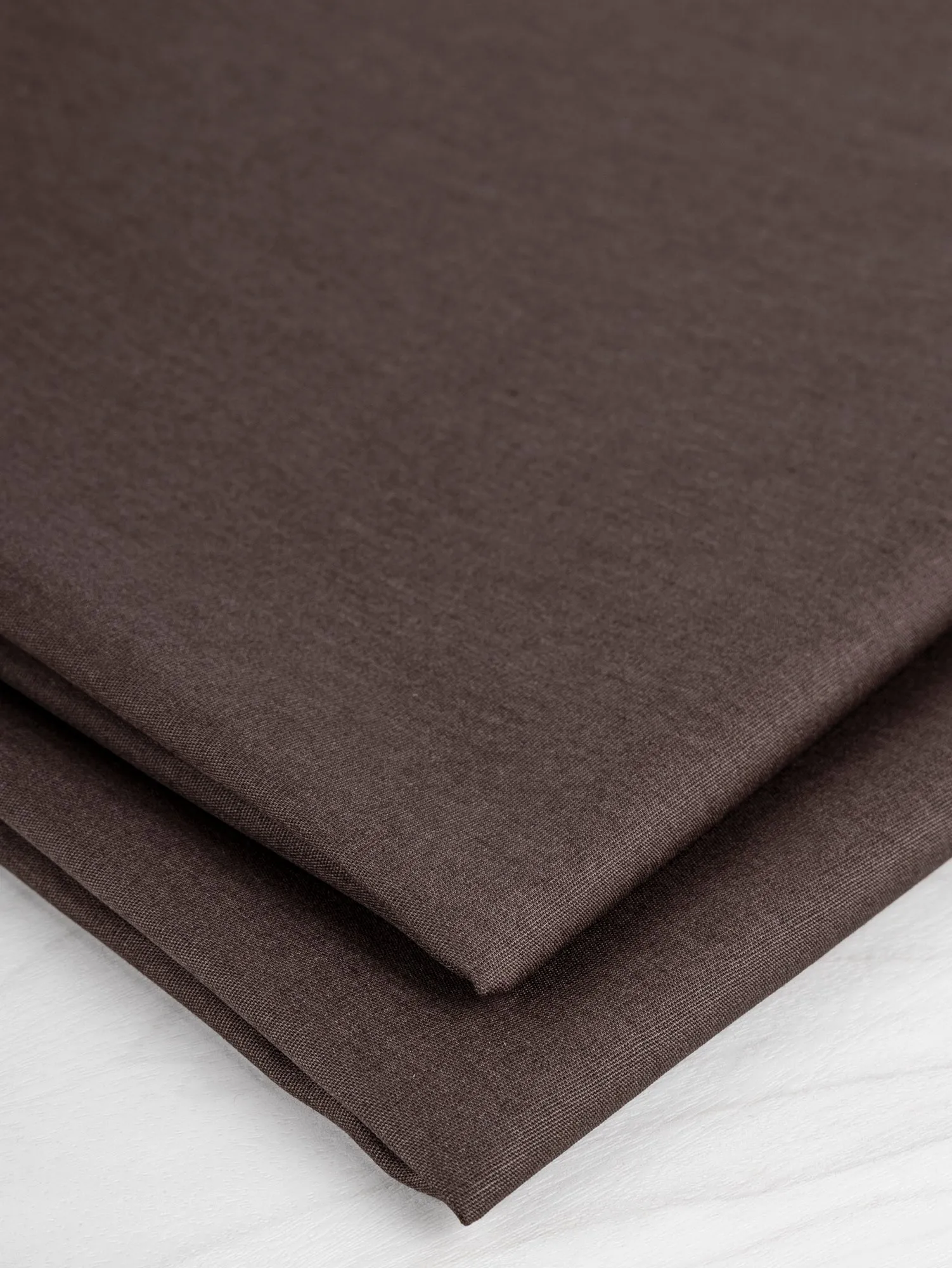 Lightweight Silky Cotton Poplin - Chocolate