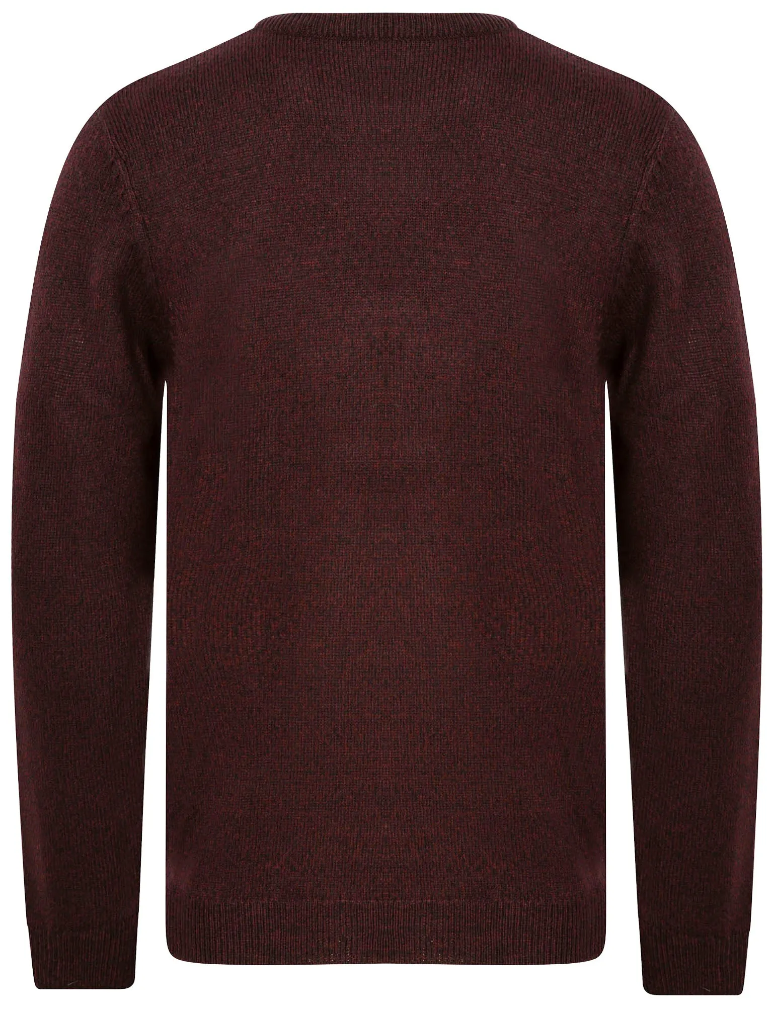 Lindsay (2 Pack) Marled Knitted Crew Neck Jumpers in Burgundy & Black Twist / Mid Grey Marl & Optic White Twist - Kensington Eastside