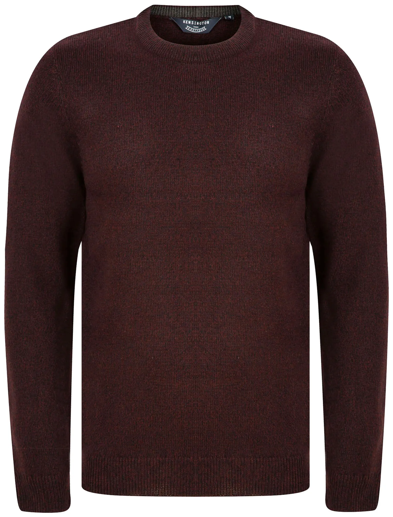 Lindsay (2 Pack) Marled Knitted Crew Neck Jumpers in Burgundy & Black Twist / Mid Grey Marl & Optic White Twist - Kensington Eastside