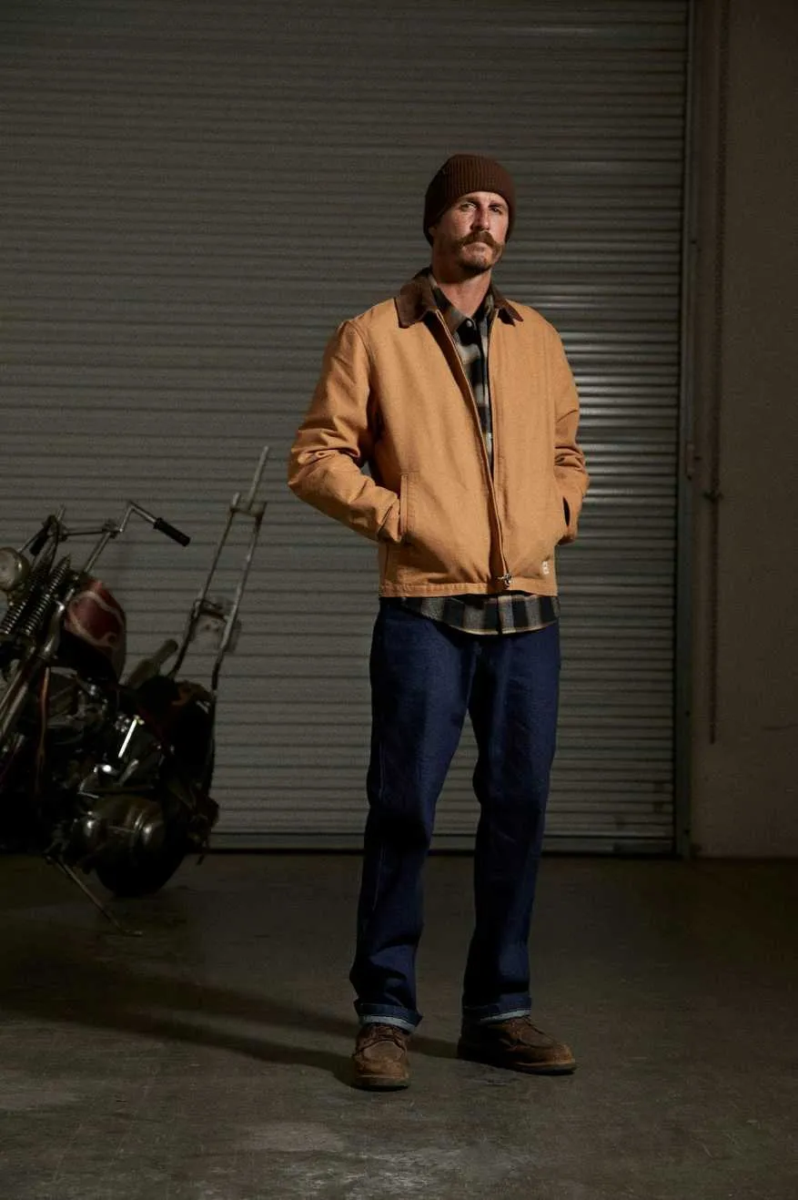 Mechanic Garage Jacket - Tobacco Brown