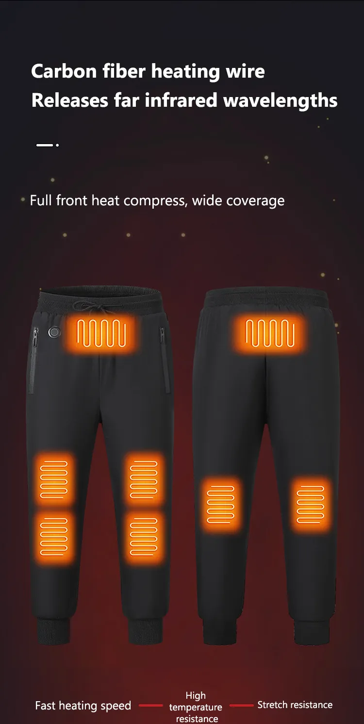 Men's 8 Area Waterproof Heated Pants