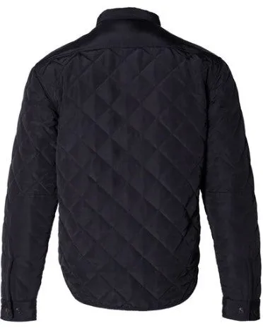 Men's Down Filled Quilted Shirt Jacket