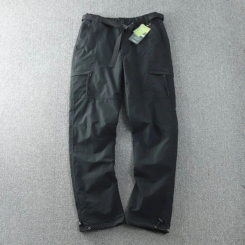 Men's Winter Thick Fleece Casual Pants Cotton Military Tactical Baggy Cargo Pant Double Layer Thermal Trousers