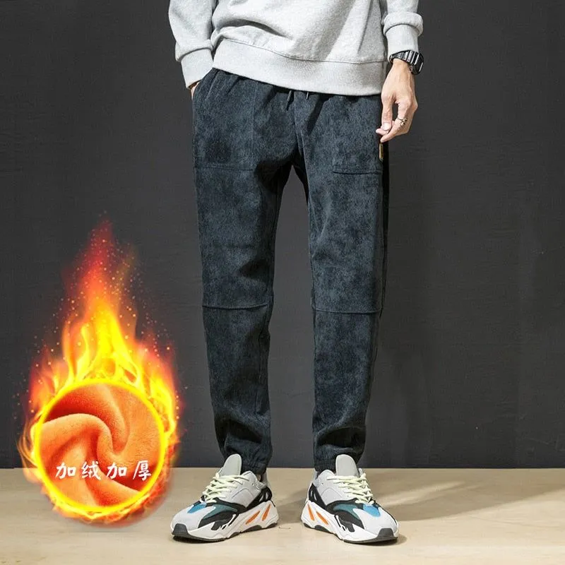 Men's Winter Warm Thick Pants With Fleece Lining