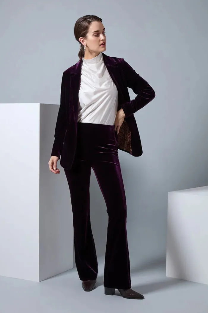 Mercer St Velvet Flare Trouser