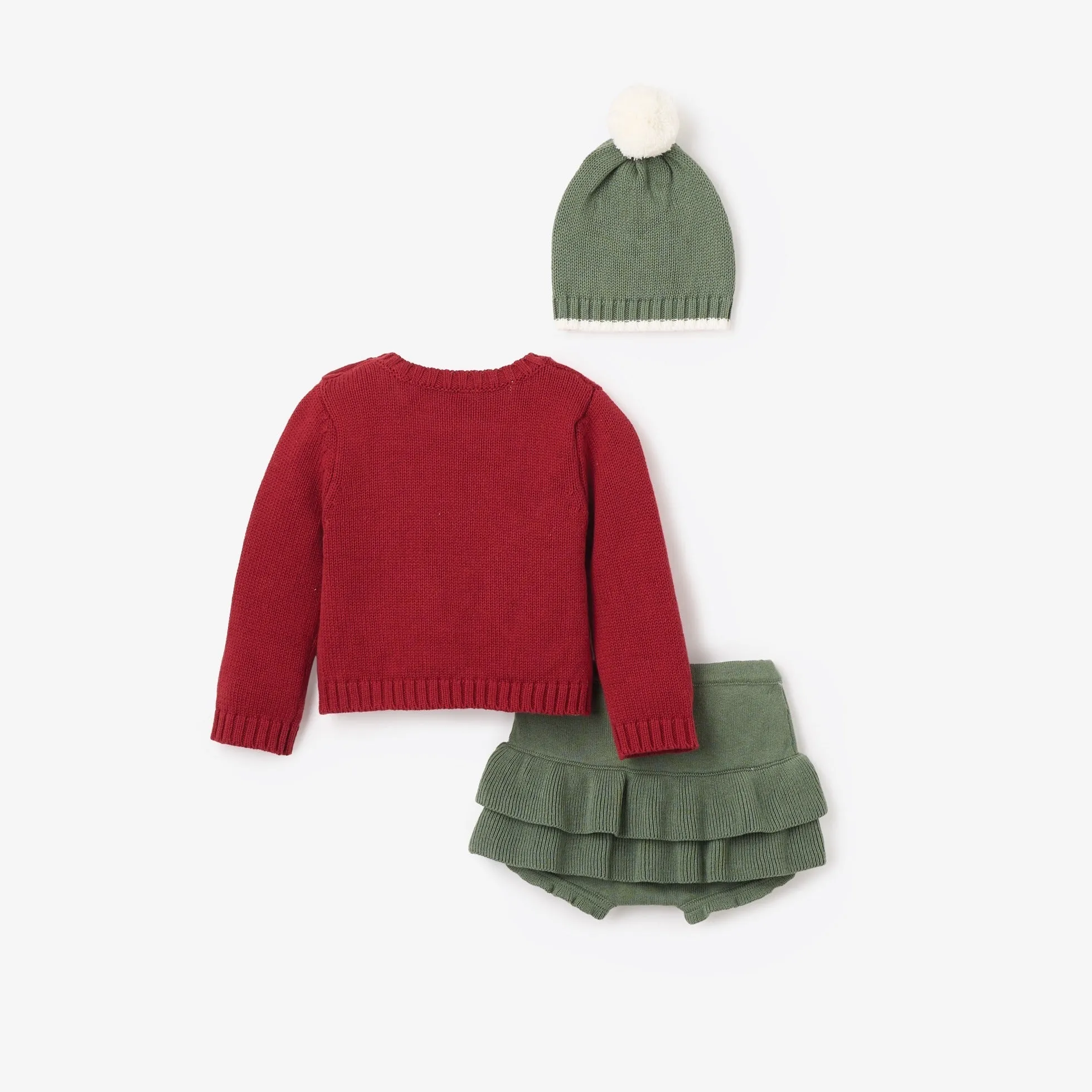 Merry & Bright Sweater, Skirt & Hat Set - Select Size