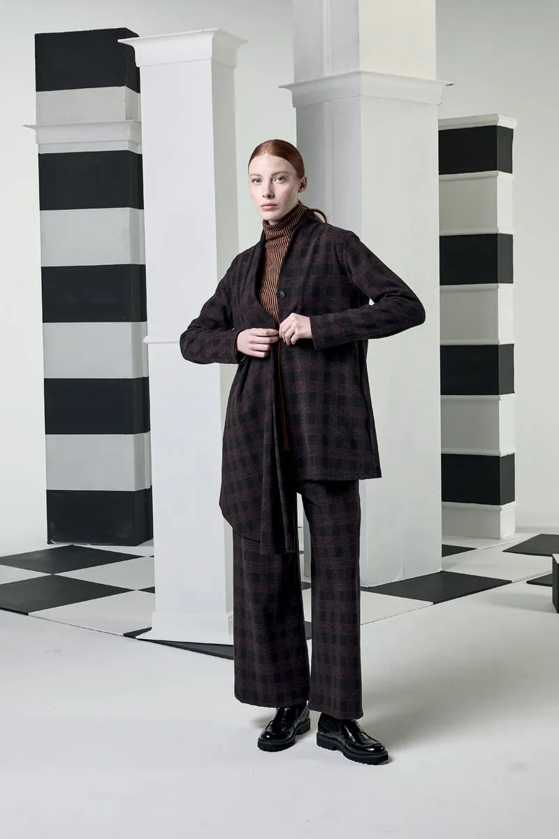 Neirami Wide Brushed Check Trouser