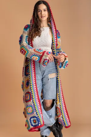 Rainbow Crochet Cardigan