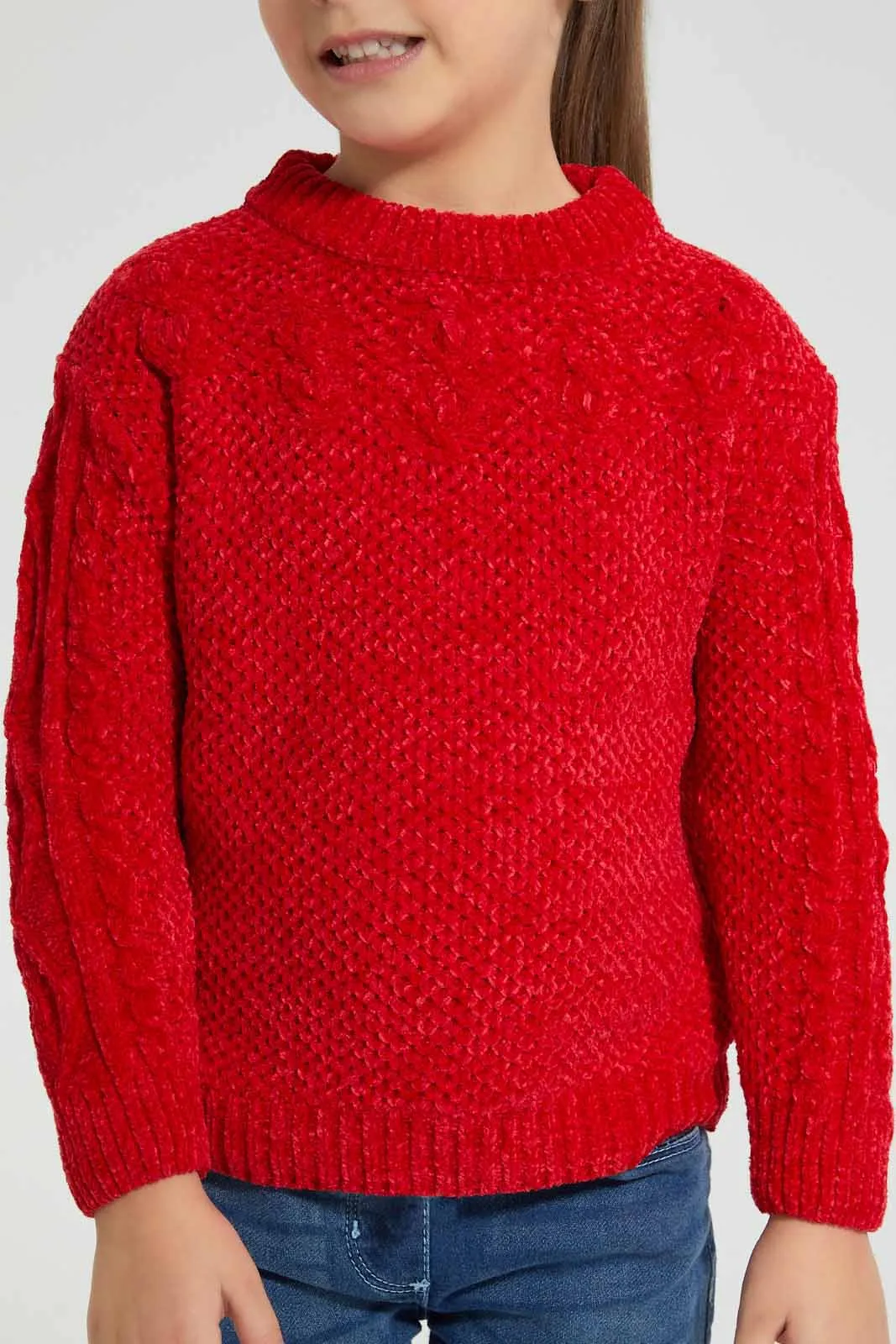 Red Knitted Pullover