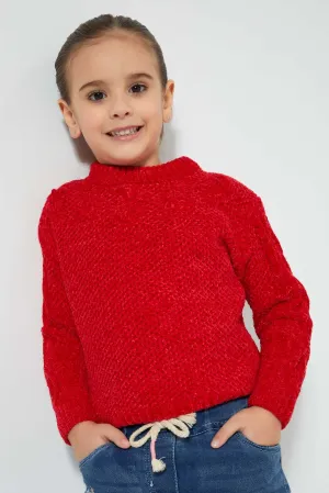 Red Knitted Pullover