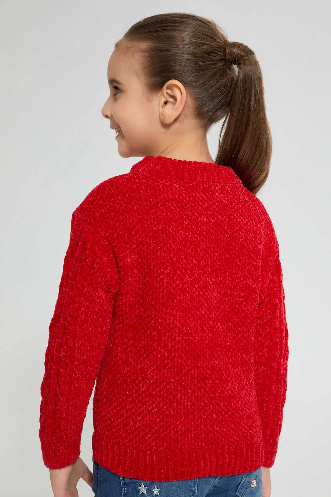 Red Knitted Pullover