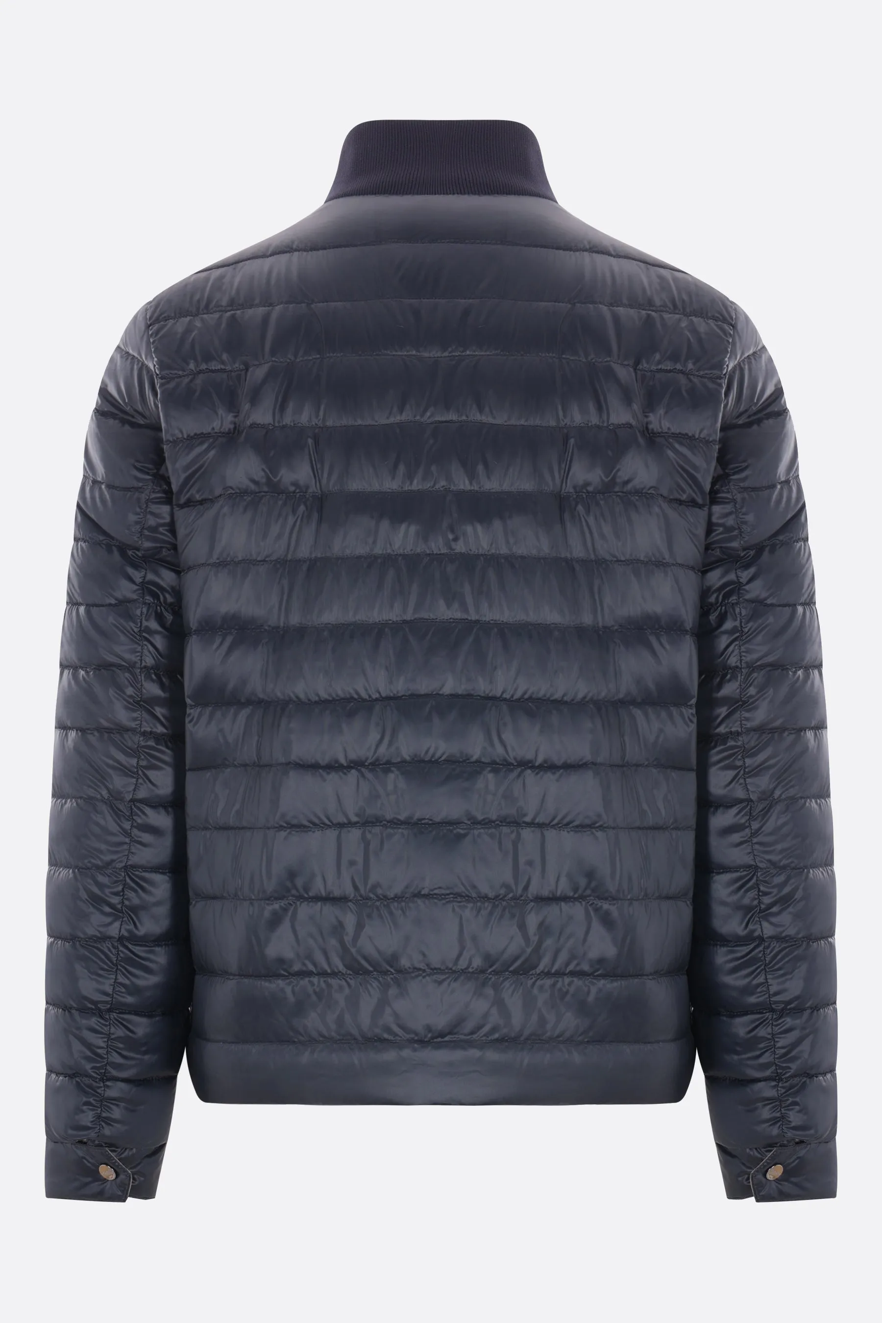 Reversible Quilted Nylon Down Jacket