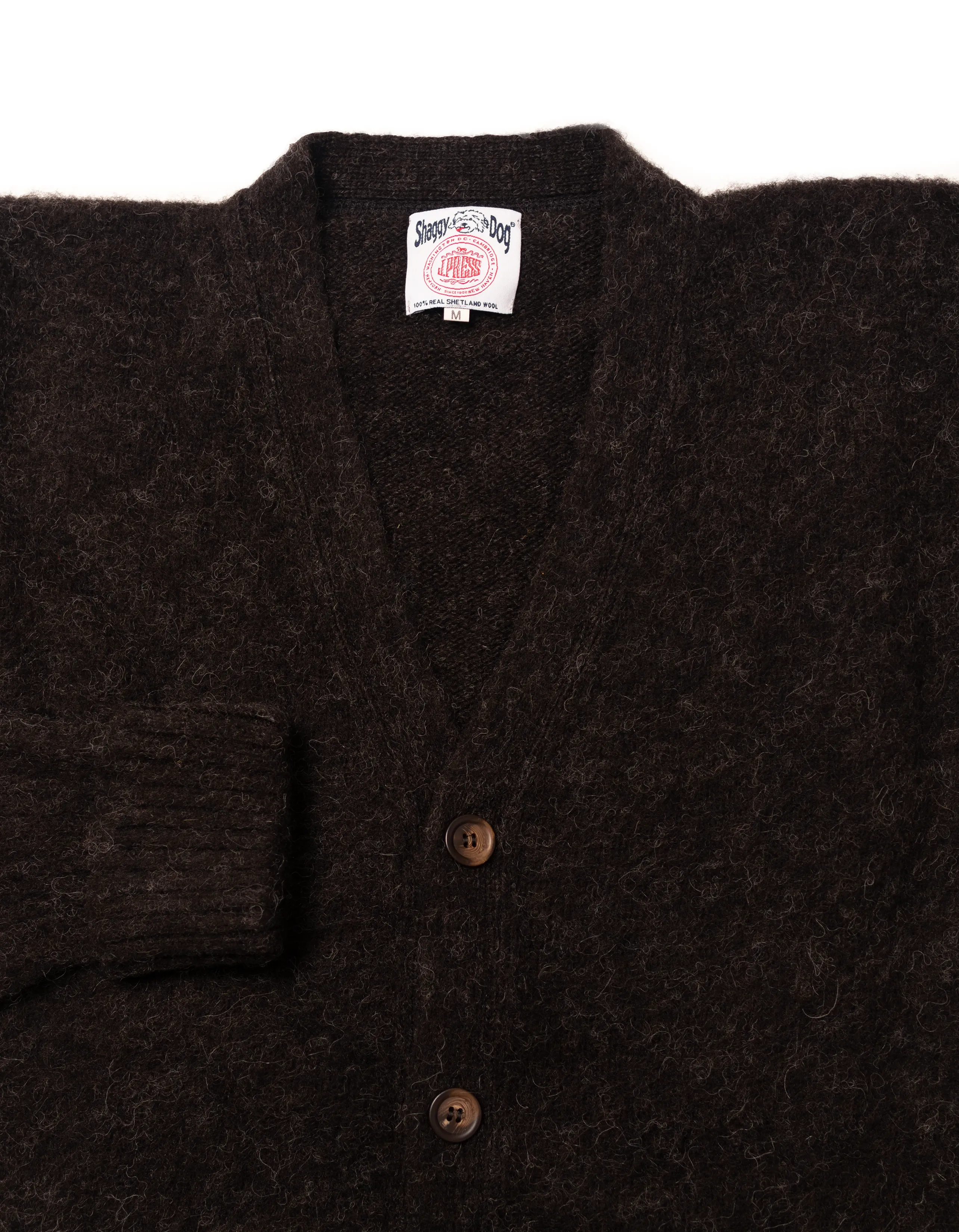 SHAGGY DOG CARDIGAN BLACK - CLASSIC FIT