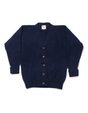 SHAGGY DOG CARDIGAN NAVY - CLASSIC FIT