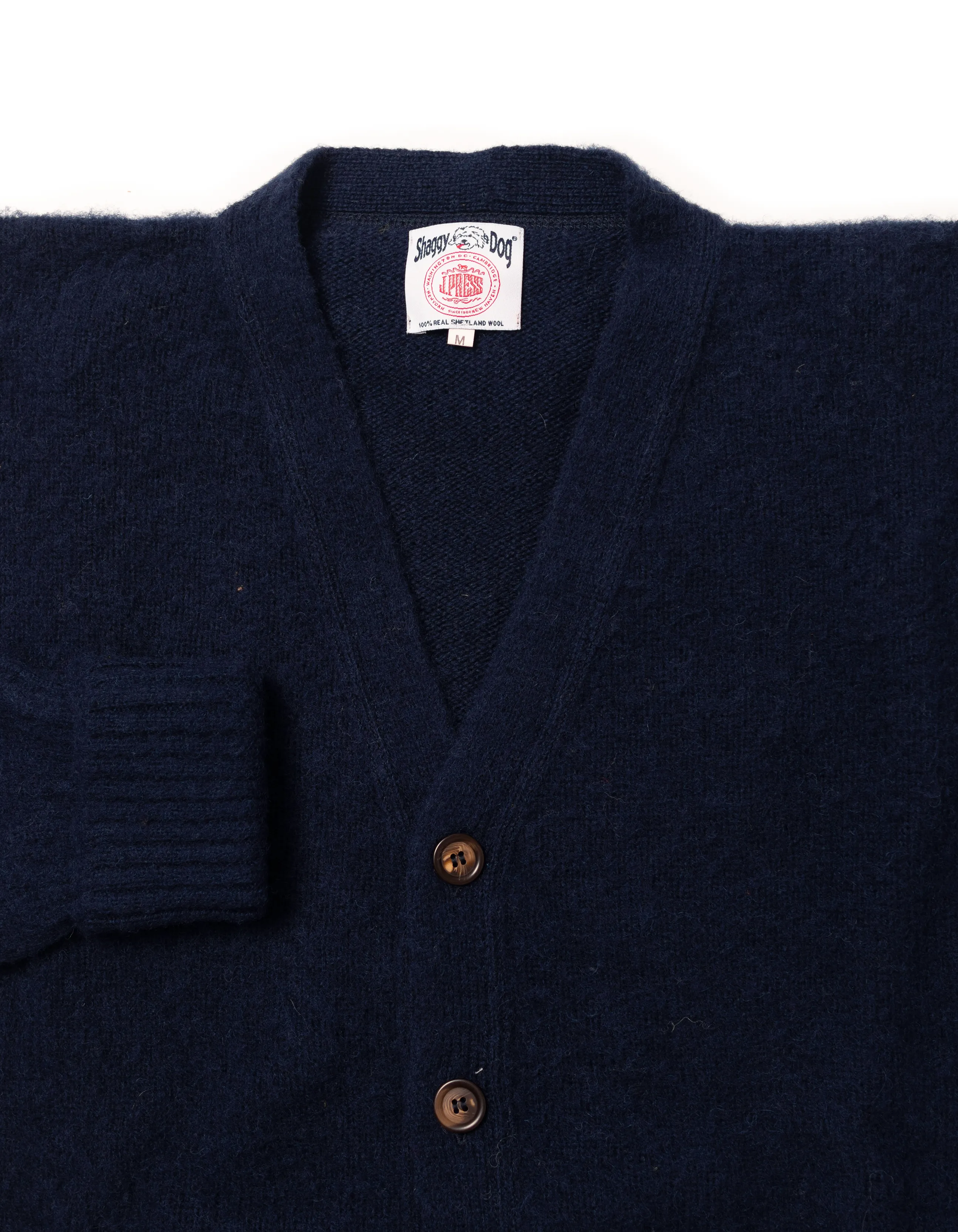 SHAGGY DOG CARDIGAN NAVY - CLASSIC FIT