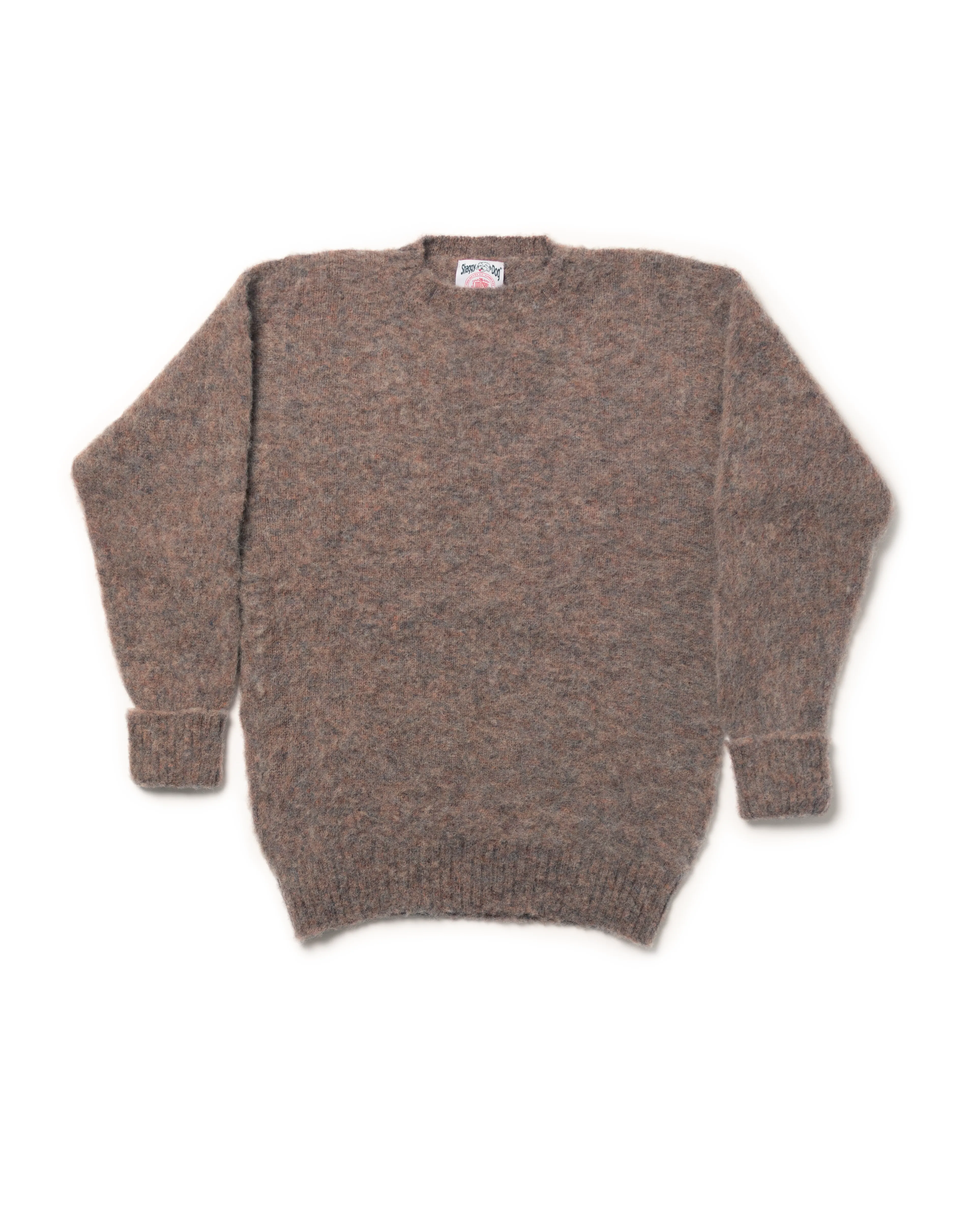 SHAGGY DOG SWEATER BLUE RUST MIX- CLASSIC FIT