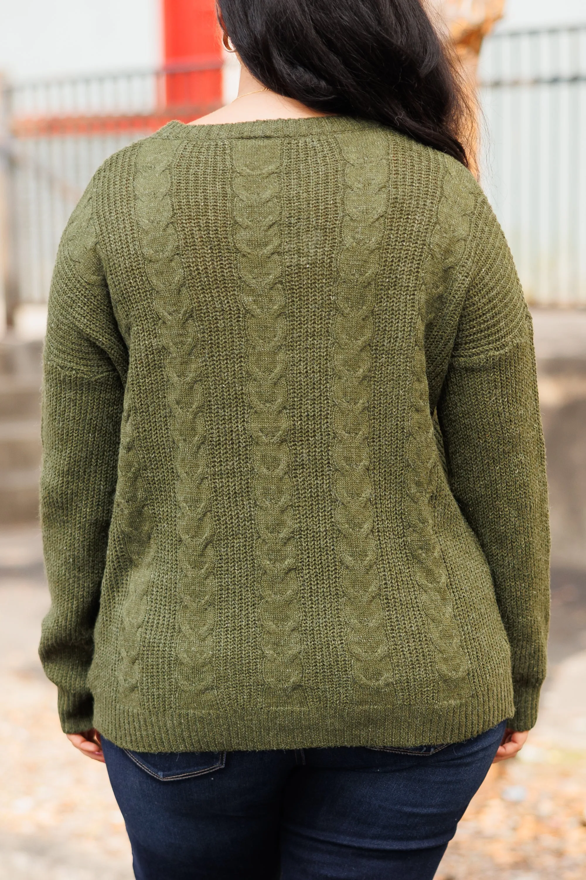 Something Gifted Sweater, Olive