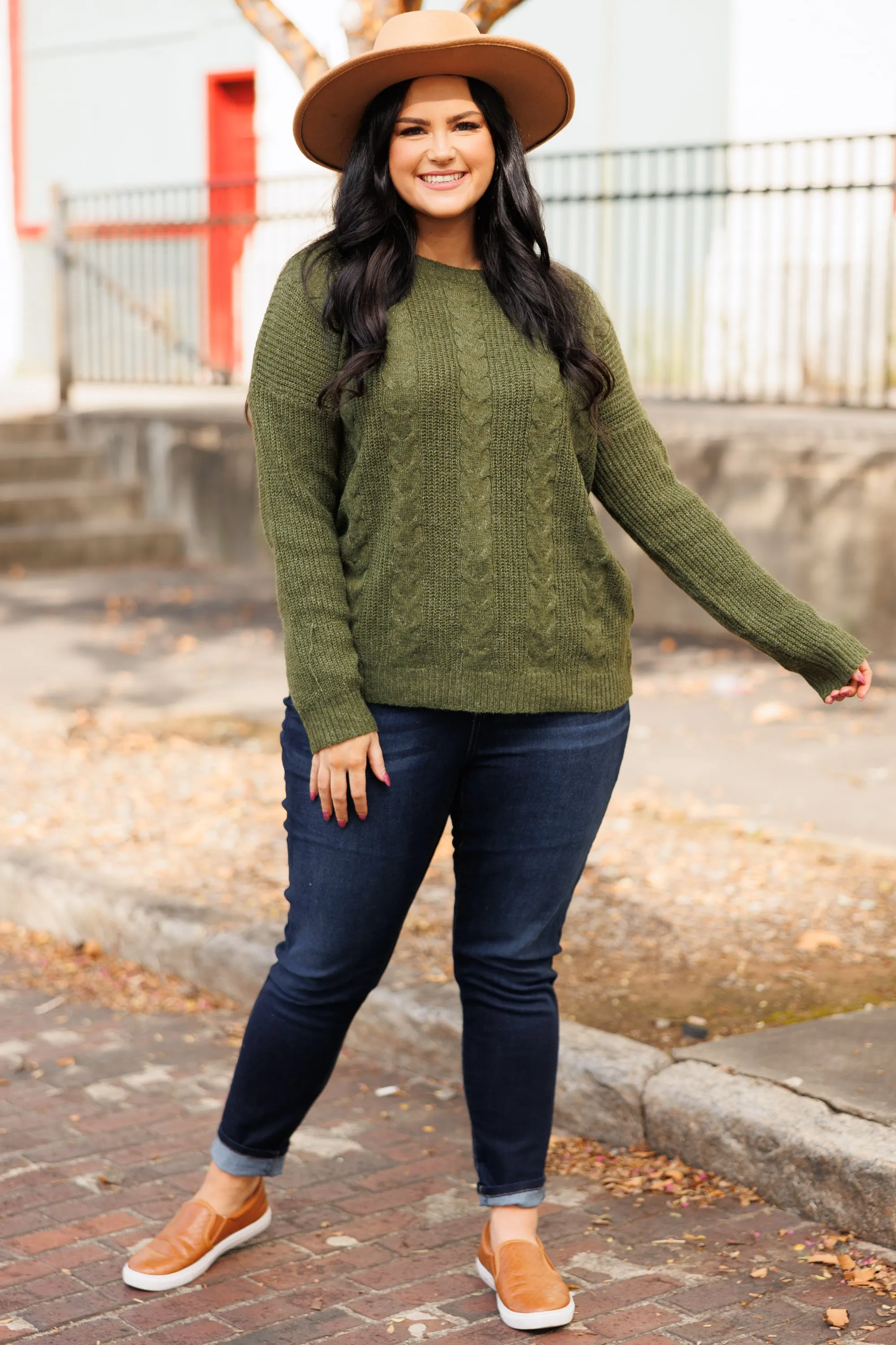 Something Gifted Sweater, Olive