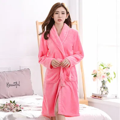 Women Floral Bathrobe