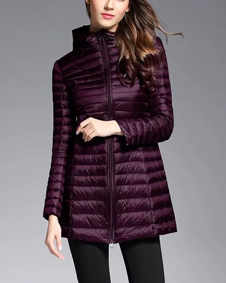 Women's Stylish Hooded Down Jacket